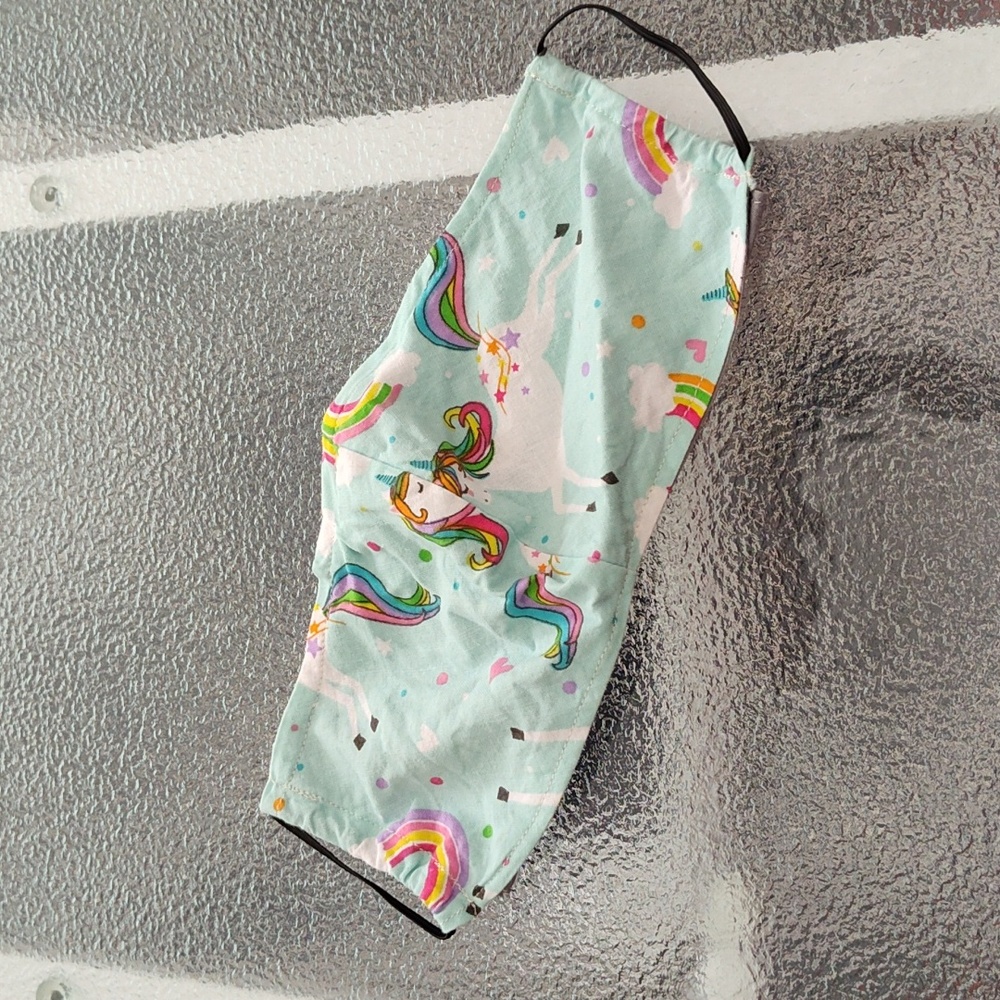 Unicorn Face Mask 🦄 - Handcrafted - EUC - Picture 1 of 8
